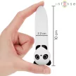 Intense Vibrator bullet cu vibrații puternice USB reîncărcabil 10 cm negru panda