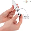 Intense Vibrator bullet cu vibrații puternice USB reîncărcabil 10 cm negru panda