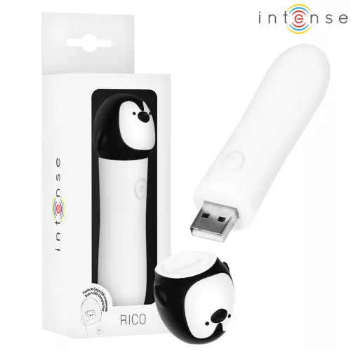 Intense Vibrating Bullet 8 Modes USB Rechargeable Waterproof 10cm White