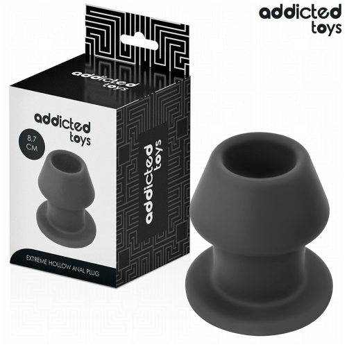 ADDICTED TOYS – extrém üreges anális dugó, szilikon, M-es 8,7 cm