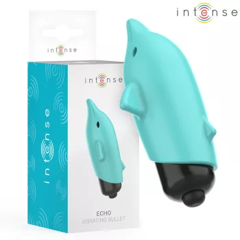   Intense Vibrating Bullet Dolphin Waterproof Silicone 8cm Blue
