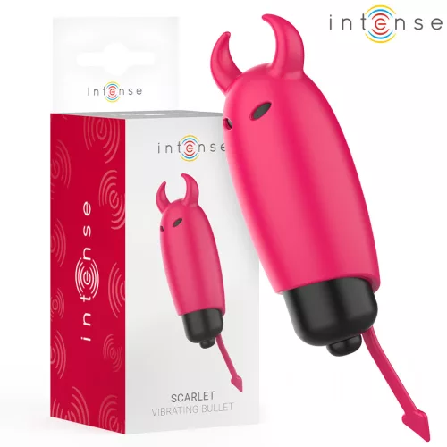 Intense Vibrating Bullet 9.3 cm Waterproof Red