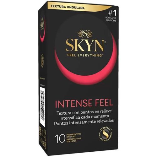 SKYN - INTENZÍV ÉRZÉKELÉS TEXTÚRÁLT ÓVSZER HULLÁMOS DESIGNNAL – 10 DARAB