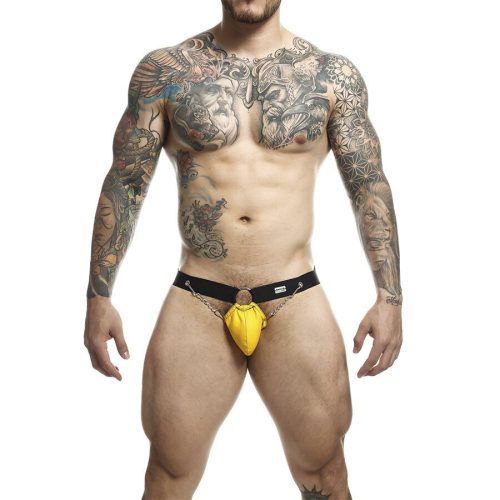 MOB - DNGEON SÁRGA JOCKSTRAP LÁNCOKKAL - EGY MÉRET
