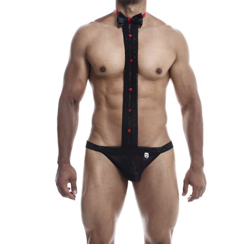 MOB - Hálós Tuxedo Intim Alsó (S/M)