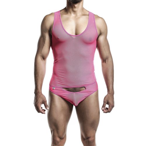 MOB - Átlátszó Rózsaszín Bodysheer L/XL Méretben – Intimitás és Elegancia
