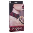 Calexotics BDSM Collar Adjustable Plush Red Black 81cm