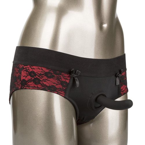 CALEXOTICS - Scandal - dildós, nyitott bugyi szett L/XL