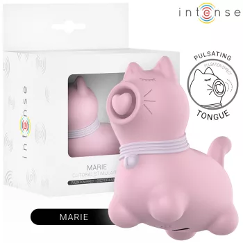 Intense Marie Tongue Stimulator Pulsation Effect Pink