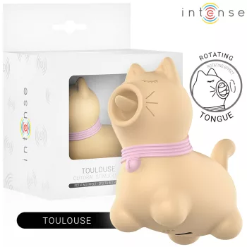   Intense Toulouse Clitoral Stimulator Rotating Tongue USB Rechargeable Yellow