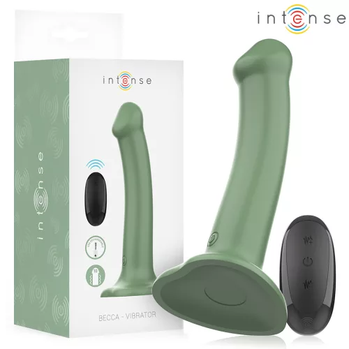 INTENSE Becca – zöld távirányítós vibrátor tapadókoronggal