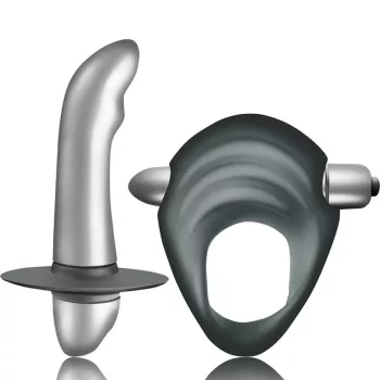  Climaximum Set inel penis vibrator și stimulator prostată 10 viteze rezistent la apă