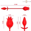Intense Stimulator dublu clitoris cu limbă zigzag 10 moduri vibrație rezistent la apă