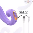 Intense Vibrator stimulator dublu Clitoris și G-spot 10 moduri USB impermeabil