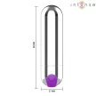 Intense Vibrator mini reîncărcabil 10 moduri Silver 8 cm silențios waterproof