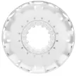 Pretty Love Masturbator dublu cu texturi 3D Silențios Transparent 6x6 cm