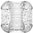 Pretty Love Masturbator dublu cu texturi 3D Silențios Transparent 6x6 cm