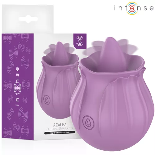 Intense Stimulator clitoridian 10 vibrații silicon 100% violet rezistent la apă