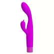 Pretty Love Vibrator Dual Stimulation 10 Modes Purple