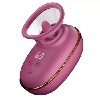   SHE.E.O Automatic Clitoral Stimulator Pump Licking Effect Purple USB Rechargeable Silent