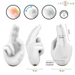 Intense Jimmy Multifunction Hand-Shaped Stimulator Vibration Heat Rechargeable