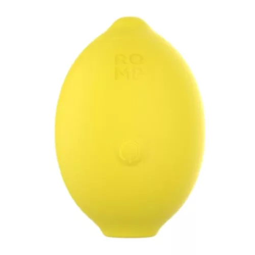 Romp Stimulator clitoridian cu Pleasure Air, mai multe intensități, silikon, galben
