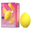Romp Stimulator clitoridian cu Pleasure Air, mai multe intensități, silikon, galben