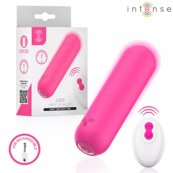   Intense vibráló golyó távirányítóval USB újratölthető rózsaszín 7,5 cm