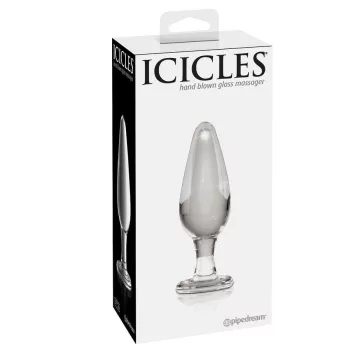 Icicles Glass Massager Anal Plug 10cm Hypoallergenic