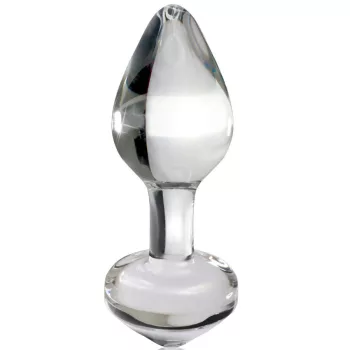 Icicles Anal Plug Glass Tapered Tip 6.5cm Transparent