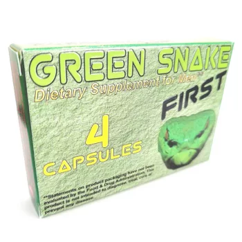 Green Snake Capsule Supliment potență 4 x 470 mg verde