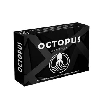   Octopus Potențiator natural cu 4 capsule pentru erecție și performanță sexuală