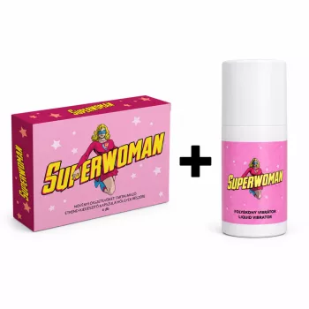   SUPERWOMAN - 4 DB + Superwoman folyékony vibrátor - 15 ml csomag