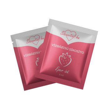 Szexvitál Vízbázisú síkosító 5 ml - Eper ízű