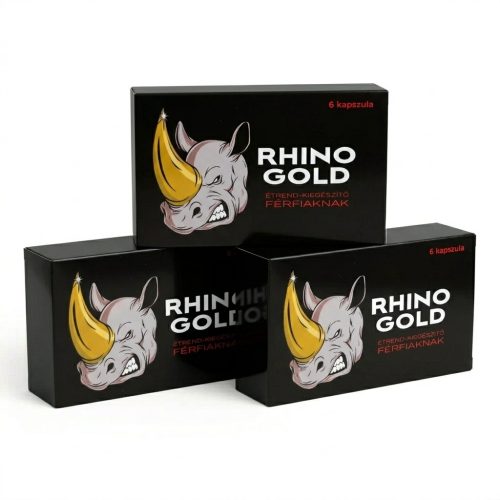 Mesterhármas - Rhino Gold Potencianövelő Férfiaknak (6db) csomag - 3 db