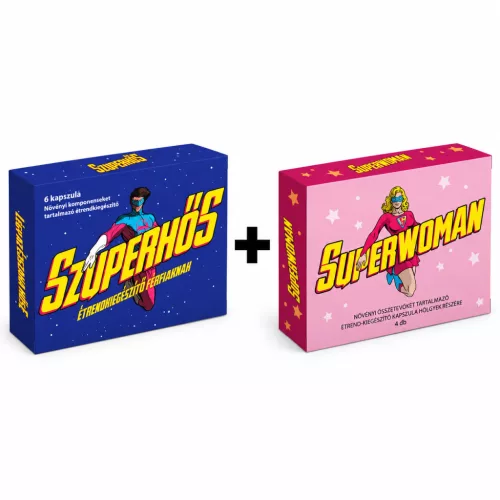 Szuperhős - 6 DB + SUPERWOMAN - 4 DB páros kapszulacsomag