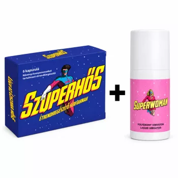   Szuperhős - 6 DB + Superwoman folyékony vibrátor - 15 ml páros csomag