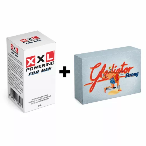 XXL POWERING FOR MEN - 8 DB + Gladiátor Strong - 4 db kapszula csomag