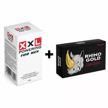   XXL POWERING FOR MEN - 8 DB + Rhino Gold - 6 db kapszula csomag
